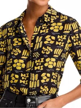 Alice + Olivia Willa Silk Pasta Top - Exclusive